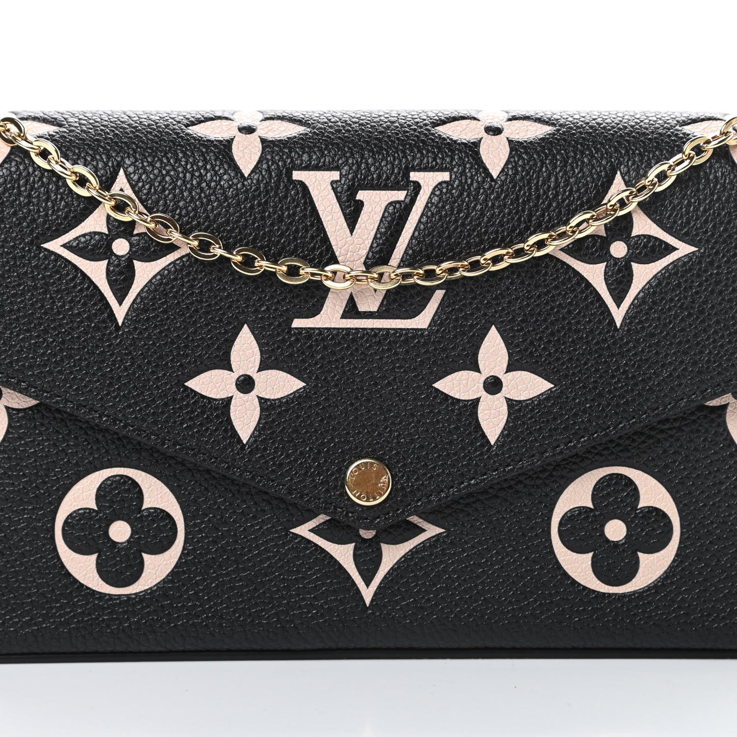 Empreinte Monogram Giant Felicie Pochette Black Beige