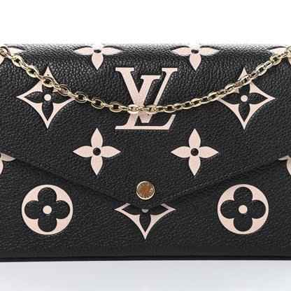 Louis Vuitton Empreinte Monogram Giant Felicie Pochette Black Beige 8 of 11