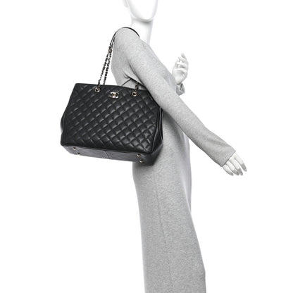 Chanel Caviar Quilted Small Shopping Tote Black 2 of 10