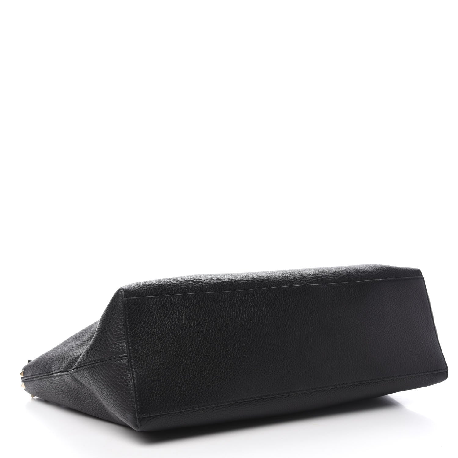 Valentino Garavani Grained Calfskin Rockstud Shoulder Tote Black 4 of 10