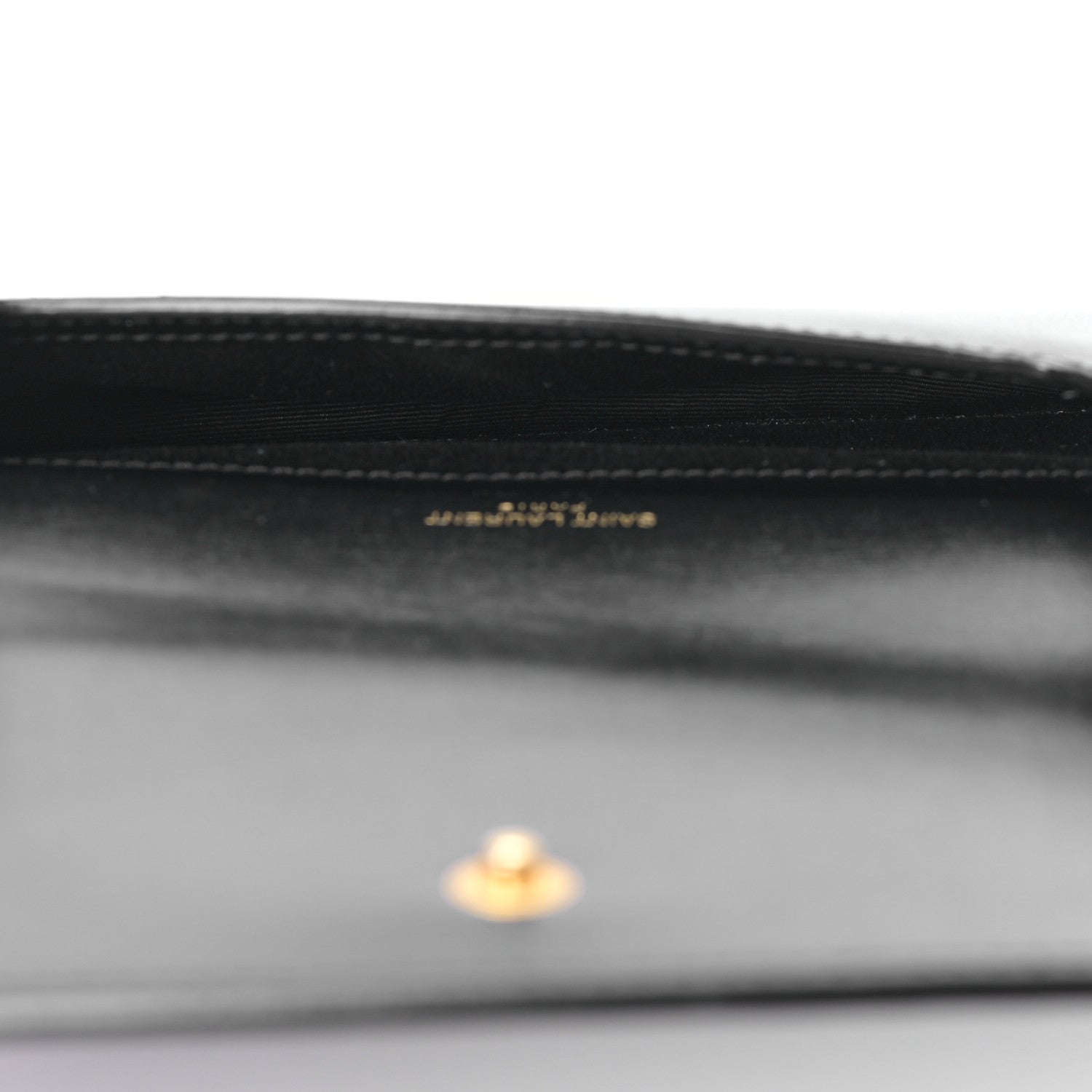 Saint Laurent Smooth Calfskin Monogram Phone Holder Crossbody Black 5 of 9