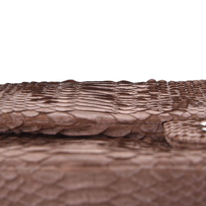 Chanel Python Jumbo Double Flap Tawny 13 of 16