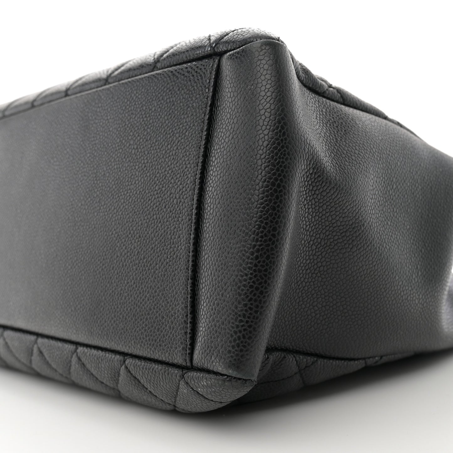 Caviar Quilted Grand Shopping Tote GST Black