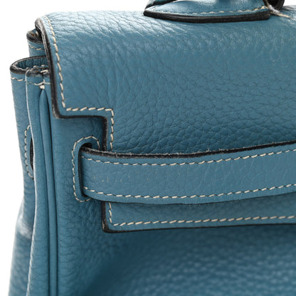 Hermes Taurillon Clemence Kelly Retourne 35 Blue Jean 17 of 23