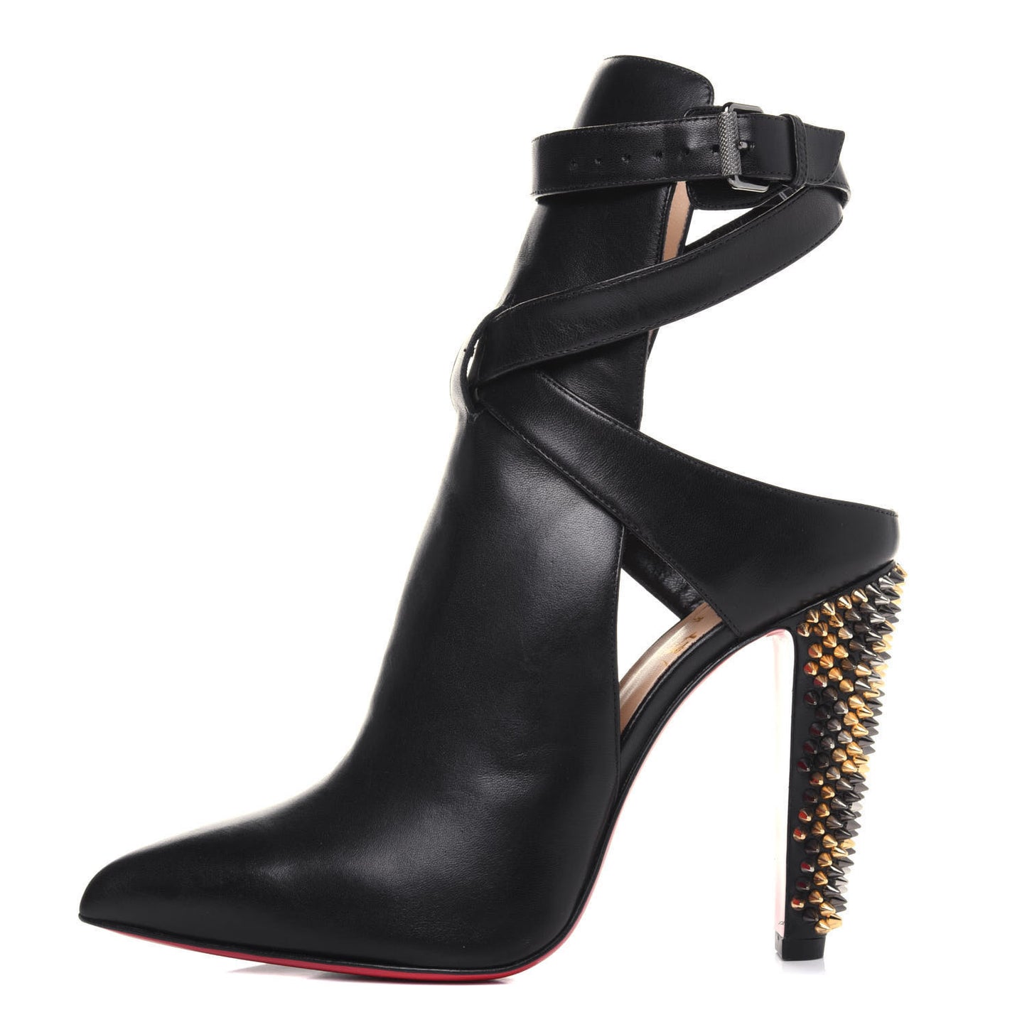 Calfskin Spike Pumps 37.5 Black