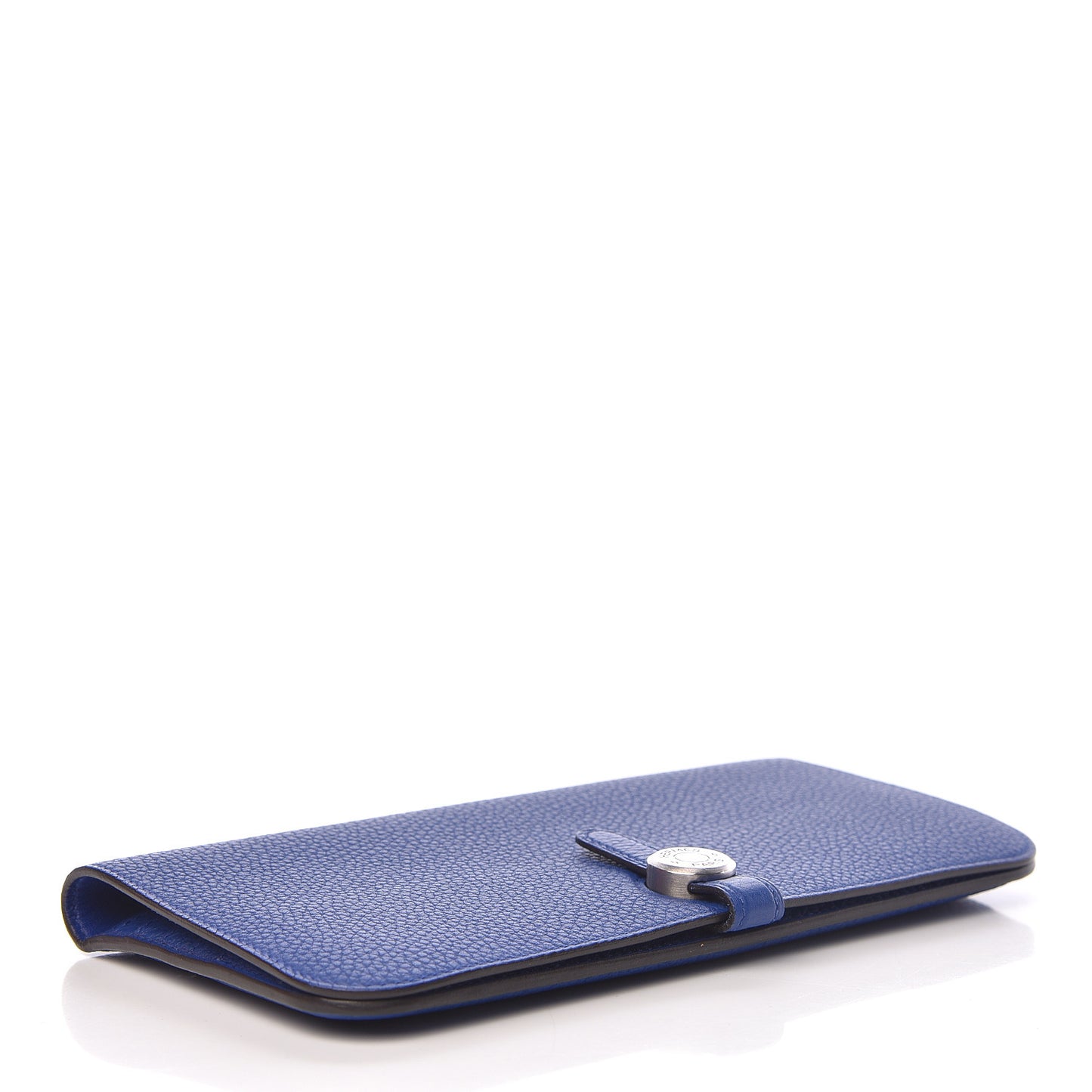 Togo Dogon Recto Verso Wallet Bleu Electrique