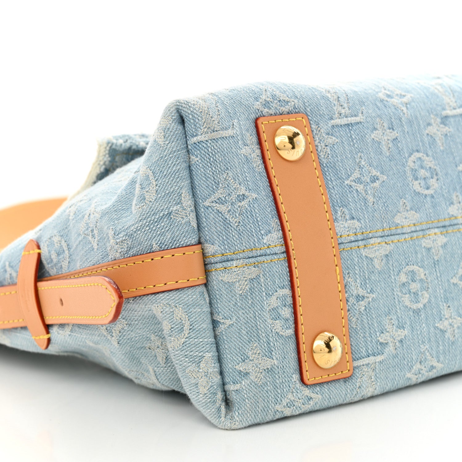 Louis Vuitton Monogram Denim CarryAll PM Sky Blue 10 of 11