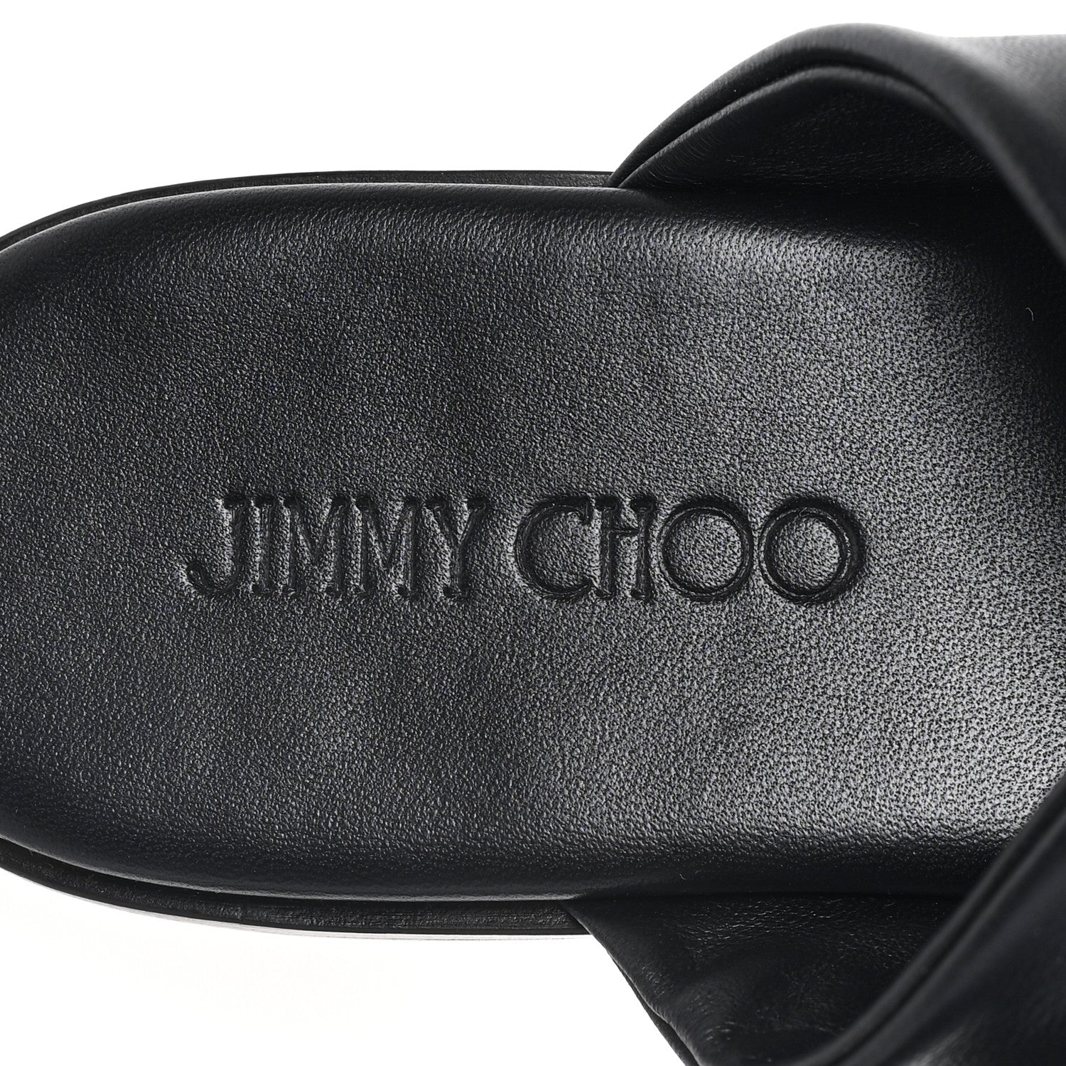 Jimmy Choo Crystal Nappa Neda Slide Sandals 39 Black 8 of 9