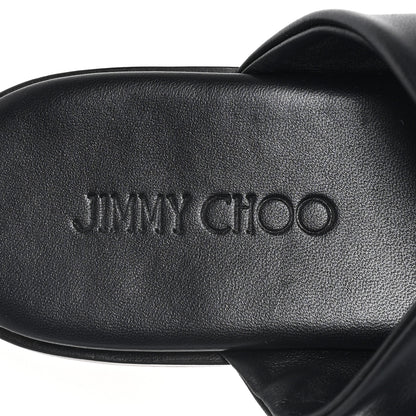 Jimmy Choo Crystal Nappa Neda Slide Sandals 39 Black 8 of 9