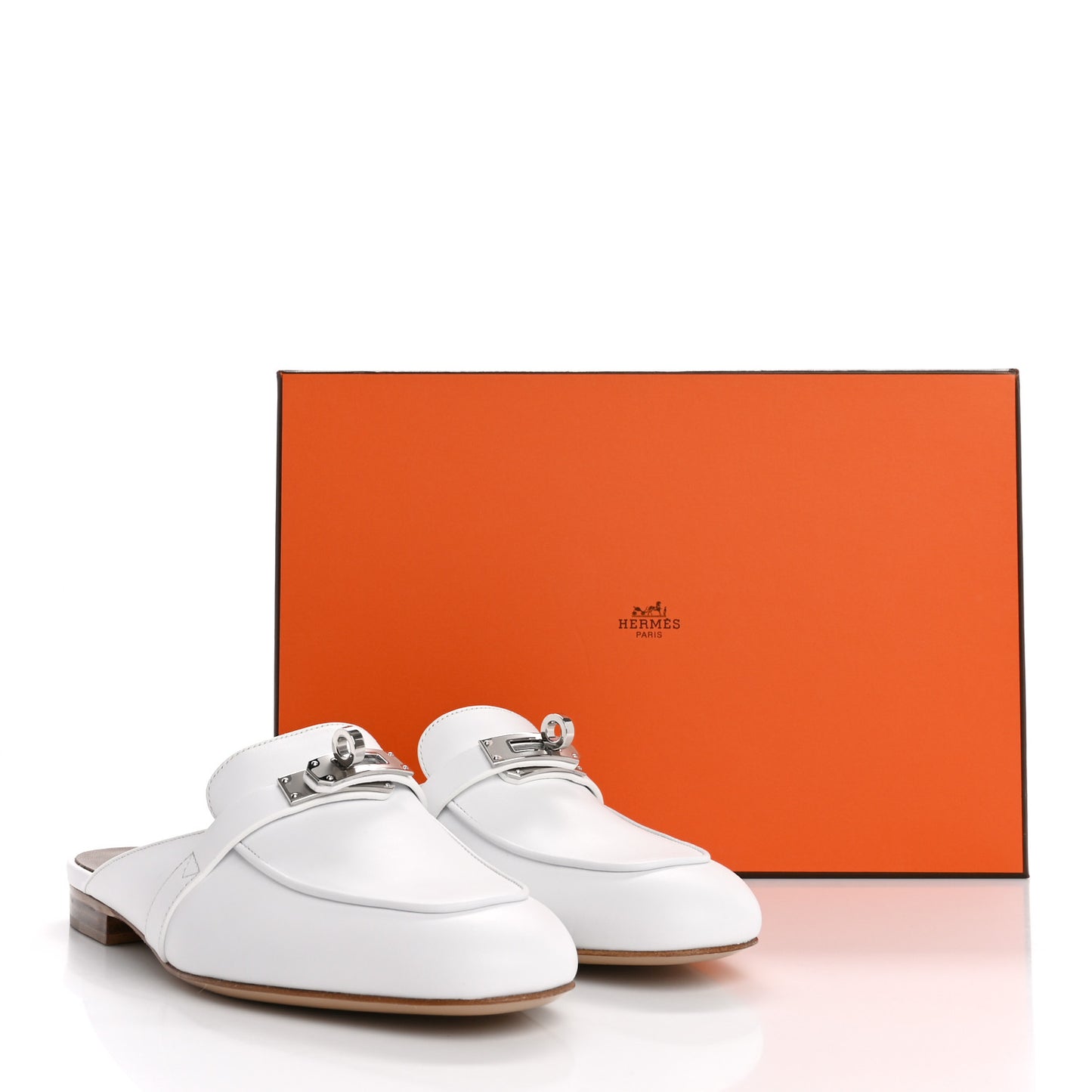 Calfskin Oz Mules 35.5 White