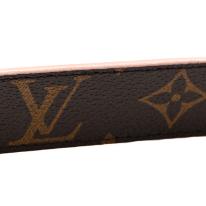 Louis Vuitton Calfskin Monogram 30mm LV Initiales Reversible Belt 80 32 Rose Ballerine 10 of 12