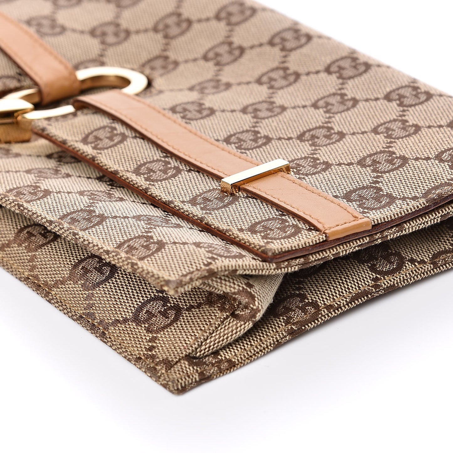 Monogram Clutch Brown
