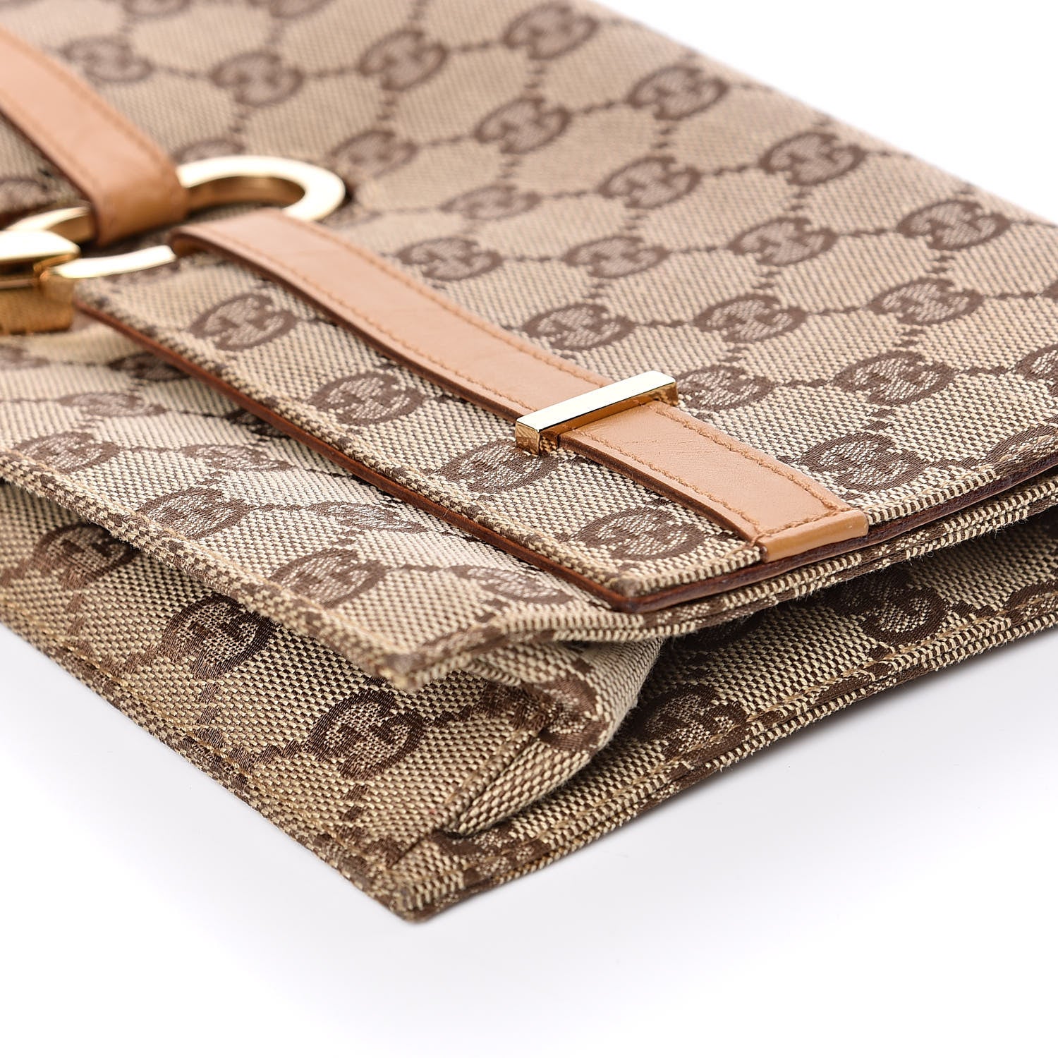 Gucci Monogram Clutch Brown 9 of 10