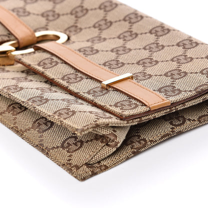 Gucci Monogram Clutch Brown 9 of 10