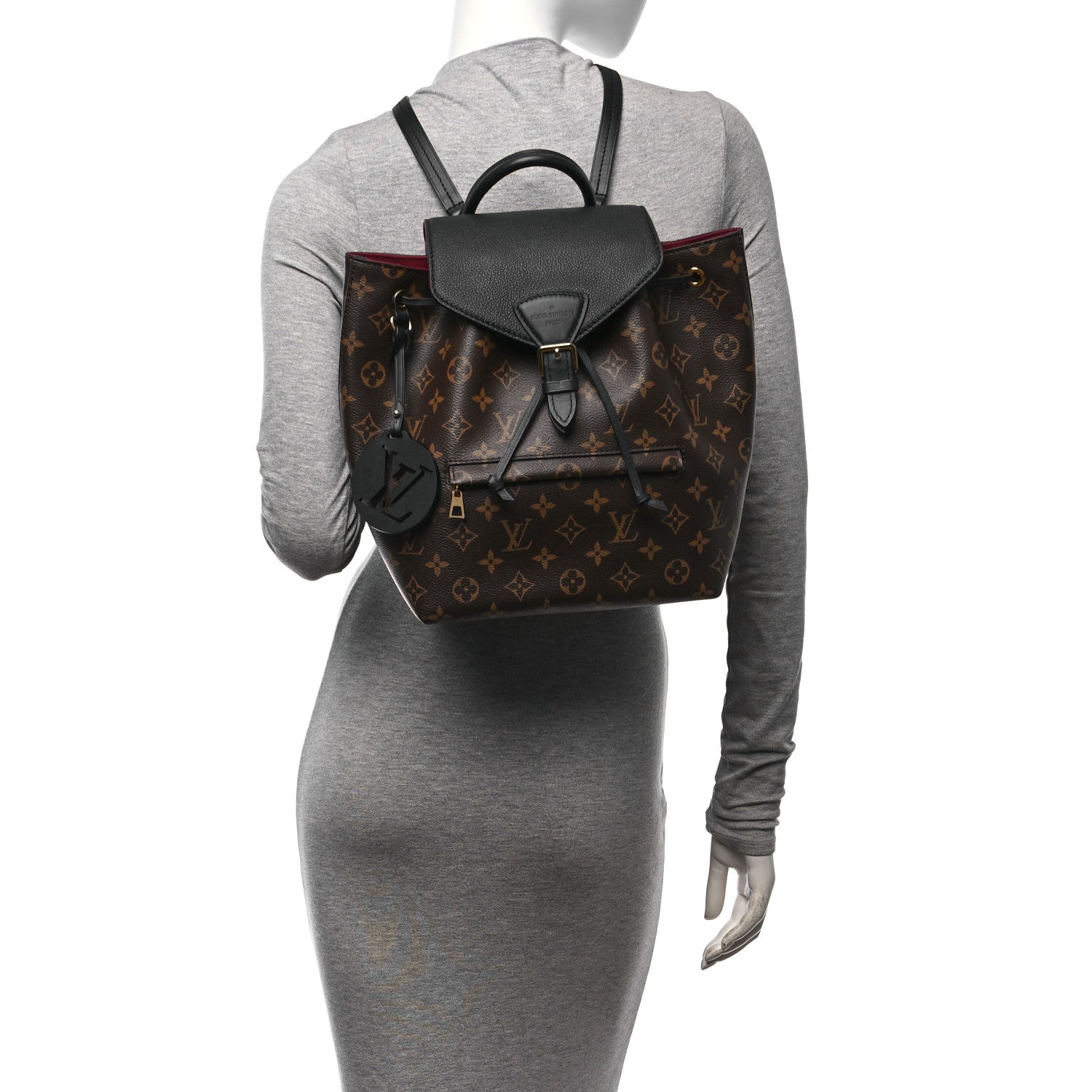 Louis Vuitton Monogram Montsouris PM Black 2 of 9