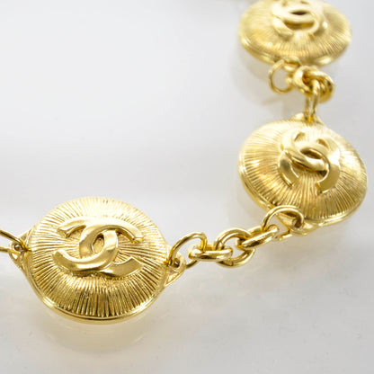 Chanel CC Medallion Necklace Gold 4 of 5
