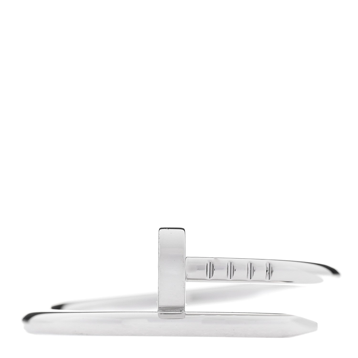 Cartier 18K White Gold Small Juste Un Clou Ring 61 9.75 1 of 5