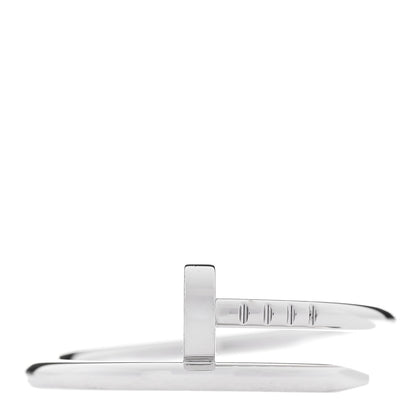 Cartier 18K White Gold Small Juste Un Clou Ring 61 9.75 1 of 5
