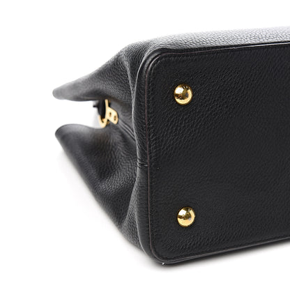 Louis Vuitton Taurillon Capucines GM Black 8 of 12