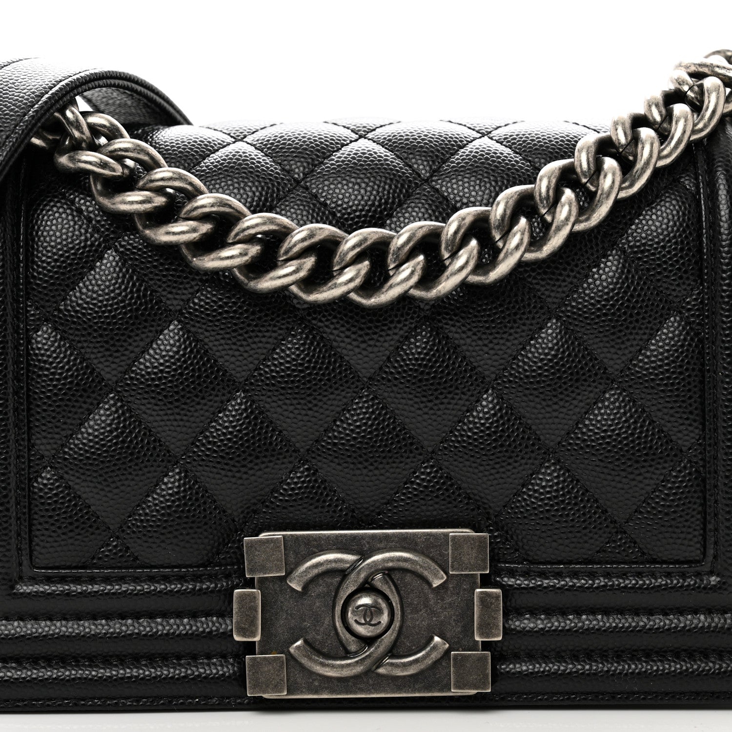 Chanel Caviar Quilted Small Boy Flap Black 5 of 11