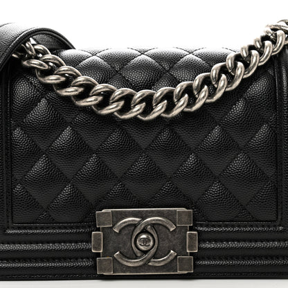 Chanel Caviar Quilted Small Boy Flap Black 5 of 11