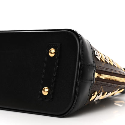 Louis Vuitton Monogram Macassar Studded Alma BB 10 of 15