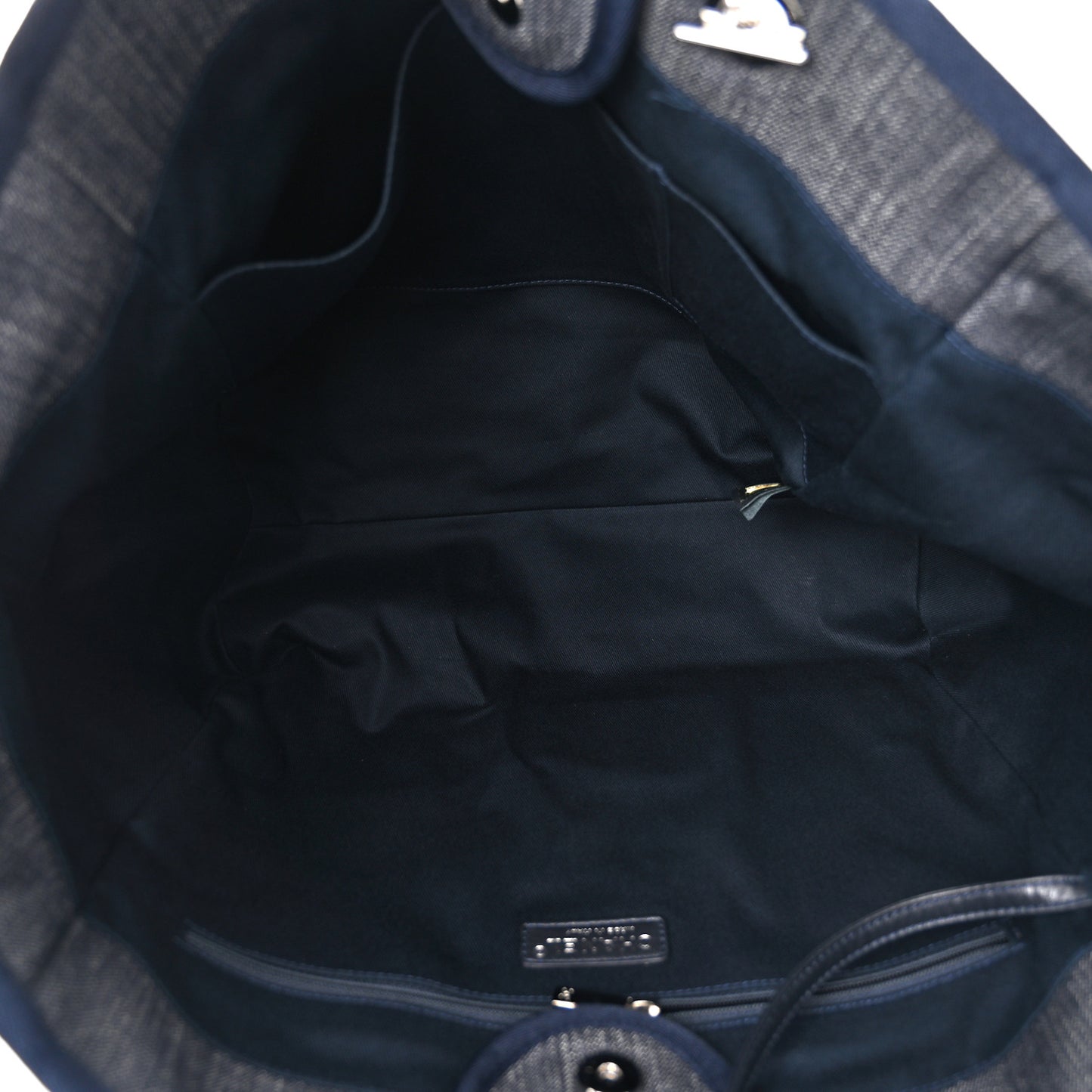 Denim Large Deauville Tote Dark Blue