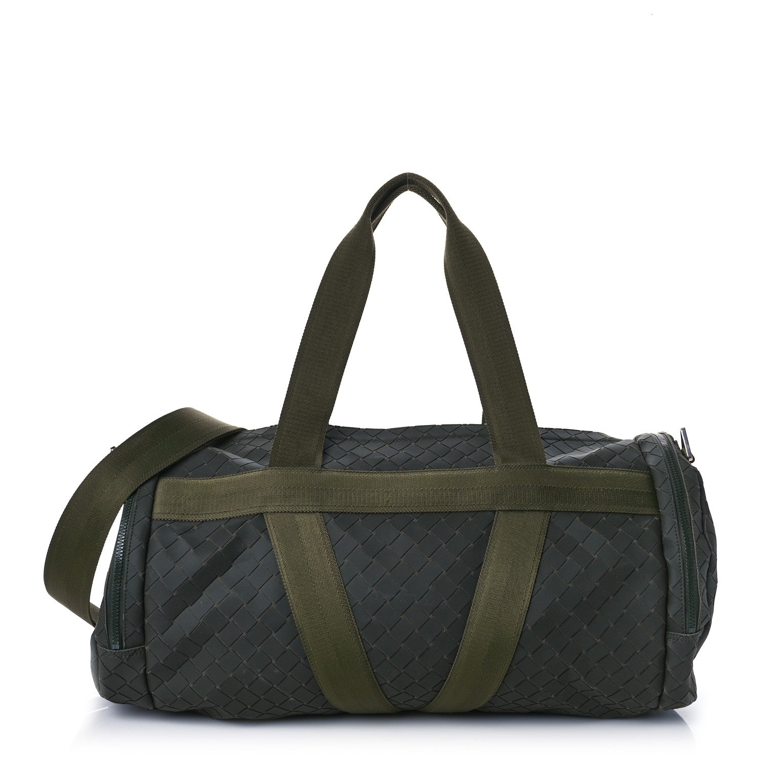 Bottega Veneta Intrecciato Rubber Canvas Duffle Bag Camping 1 of 9
