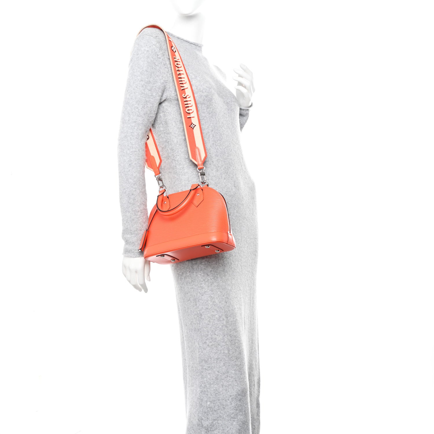 Louis Vuitton Epi Jacquard Alma BB Orange 2 of 10