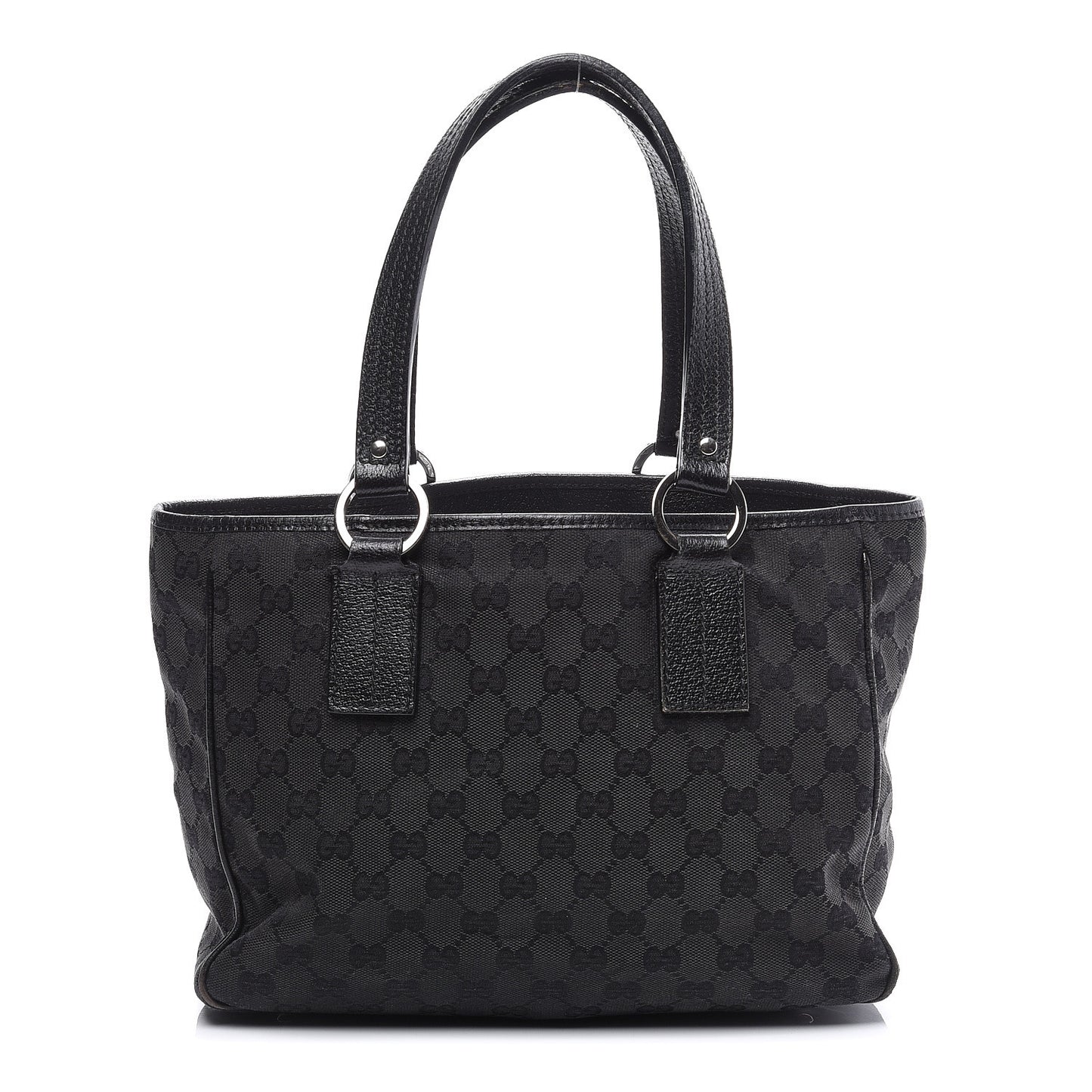 Monogram Medium Tote Black