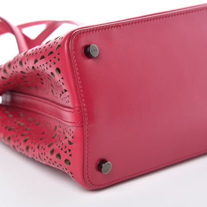 Alaia Calfskin Vienne Wave Mina 25 Bag Framboise 9 of 10