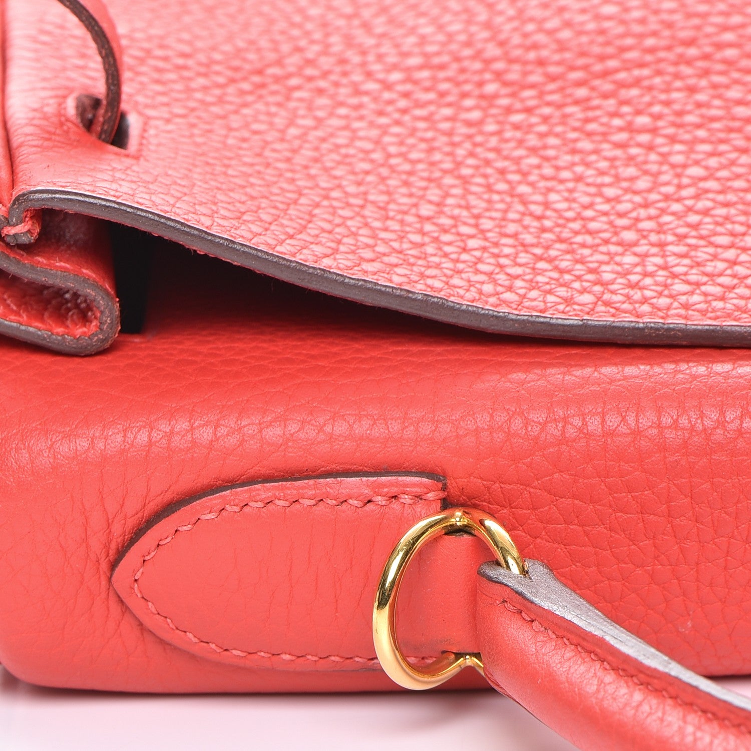 Hermes Taurillon Clemence Kelly Retourne 28 Rouge Pivoine 24 of 28