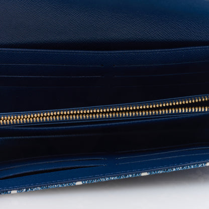 Louis Vuitton Monogram Jacquard Denim Sarah Wallet Bleu 5 of 6