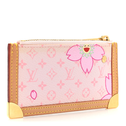 Louis Vuitton Monogram Cherry Blossom Key Pouch Pink 3 of 10