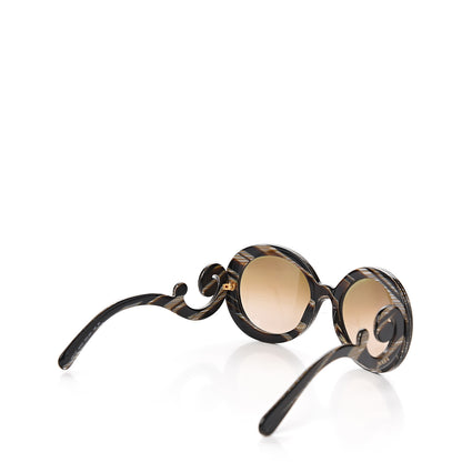 Prada Baroque Sunglasses SPR 27N Black Horn 4 of 7