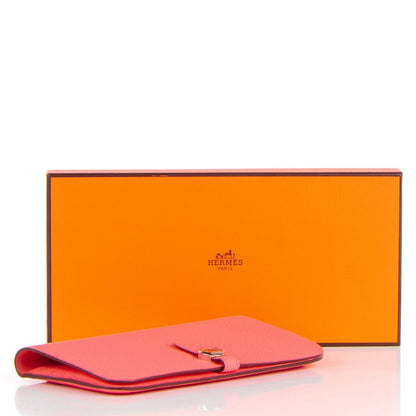 Hermes Togo Dogon Recto Verso Wallet Rose Candy 5 of 10