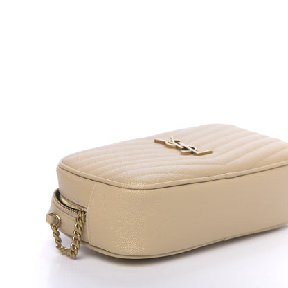 Saint Laurent Grain De Poudre Matelasse Monogram Mini Lou Camera Bag New Powder 8 of 10