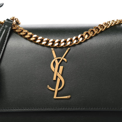 Saint Laurent Calfskin Medium Monogram Sunset New Vert Fonce 10 of 10