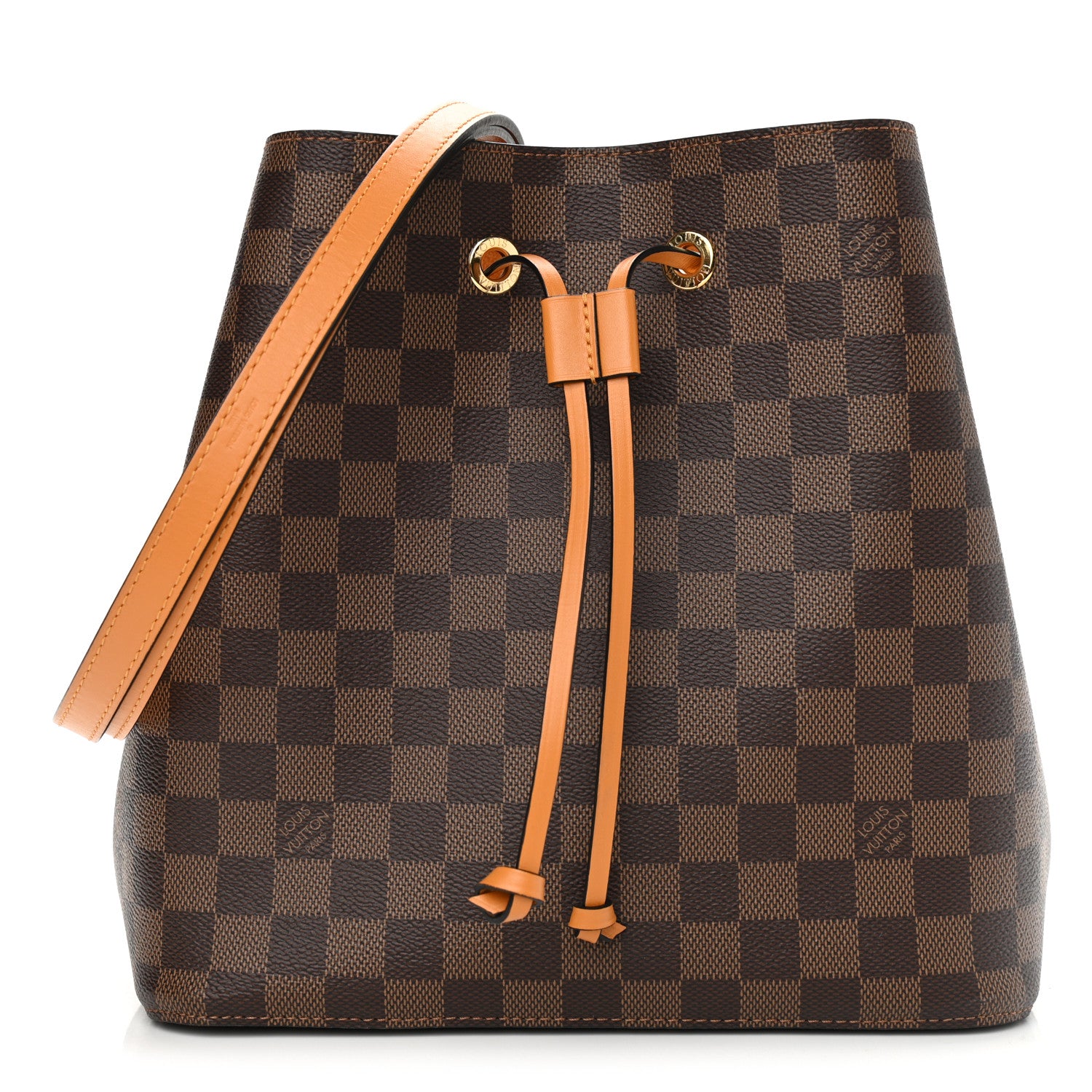 Louis Vuitton Damier Ebene Neonoe MM Safran 1 of 10