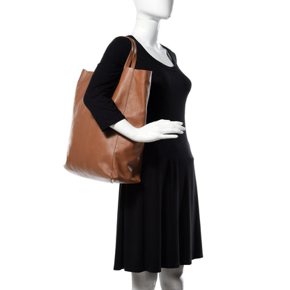 Celine Lambskin Vertical Cabas Tan 2 of 9