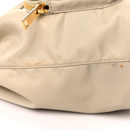 Prada Re-Nylon Saffiano Duet Bucket Crossbody Bag Deserto 11 of 11