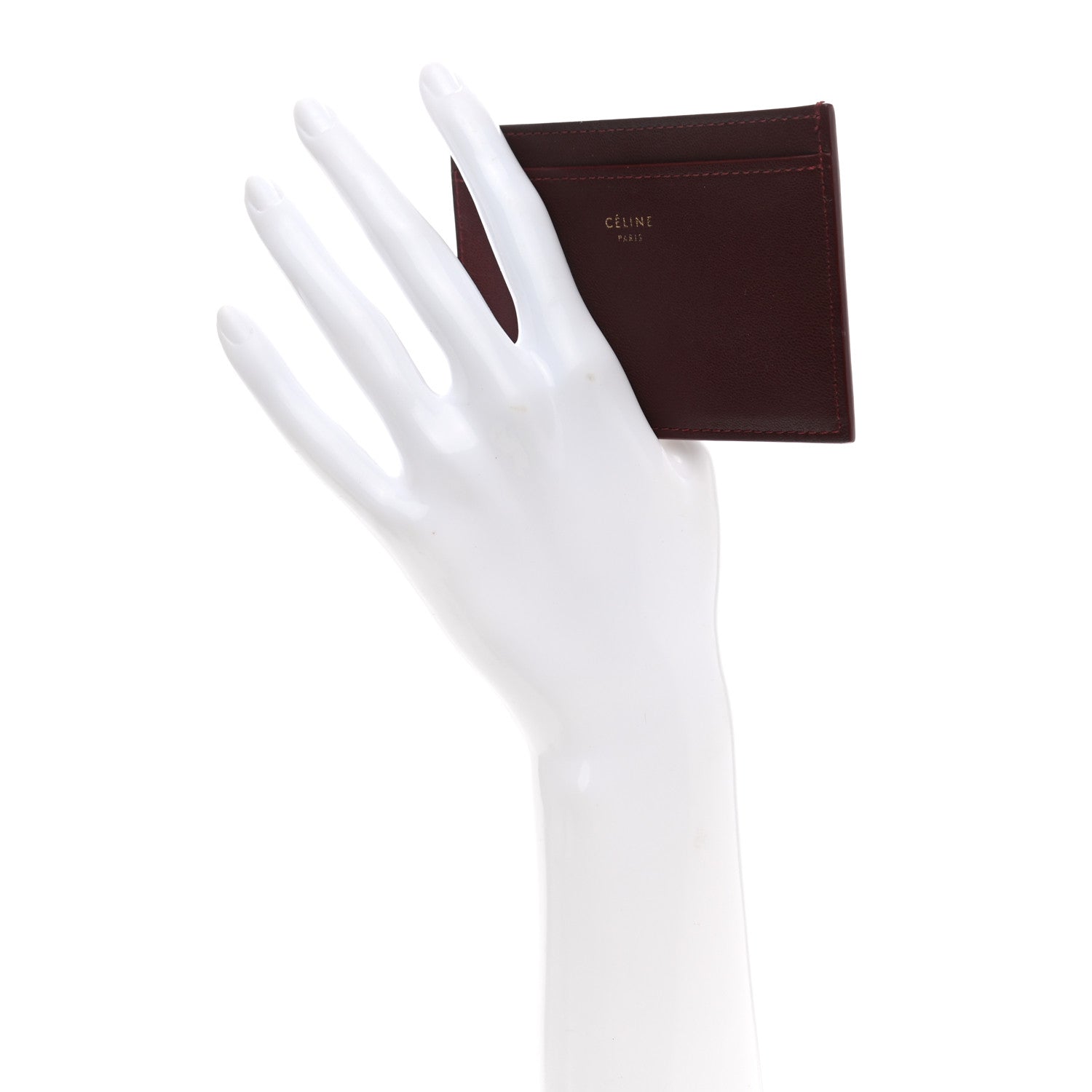 Celine Smooth Lambskin Solo Card Holder Rust 2 of 7