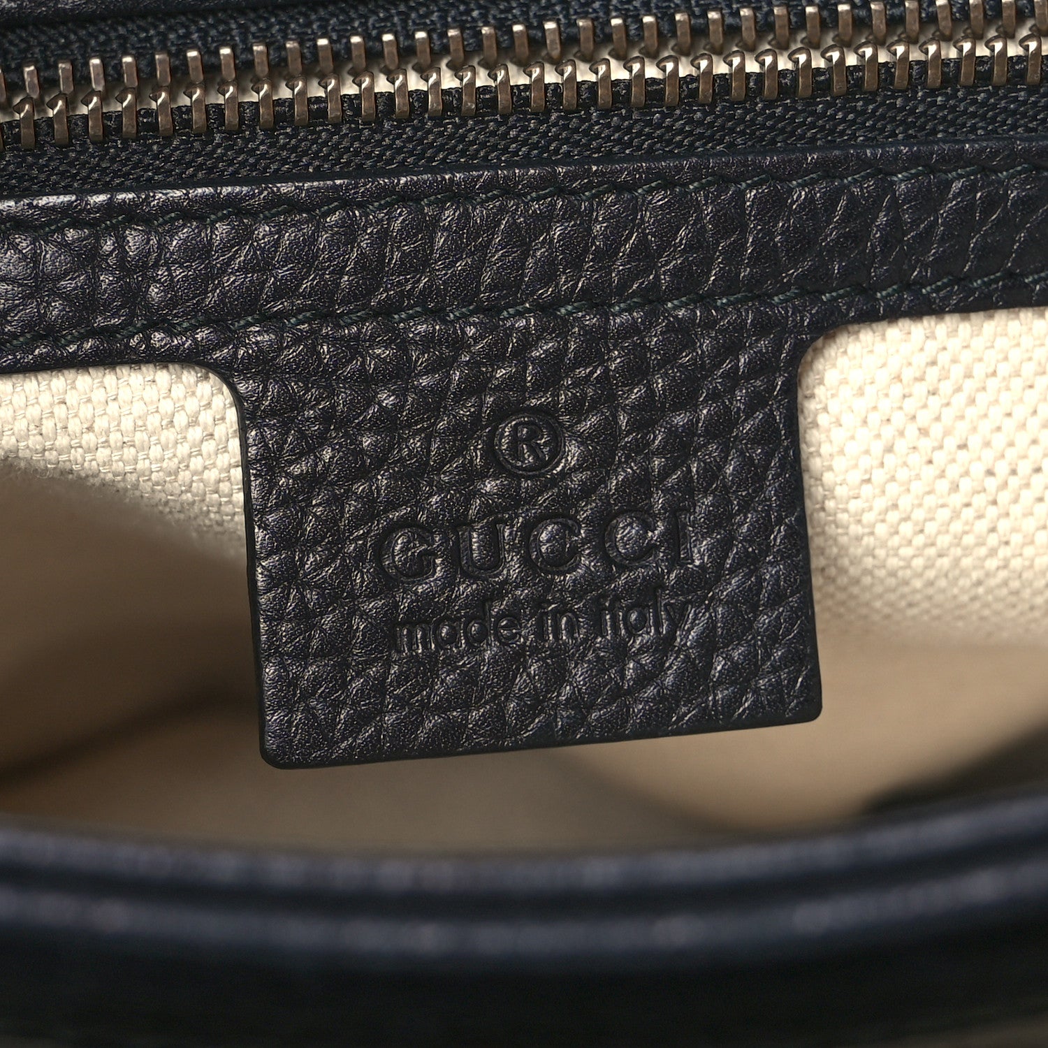 Gucci Cellarius Calfskin Feline GG Marmont Flap Shoulder Bag Black 6 of 9