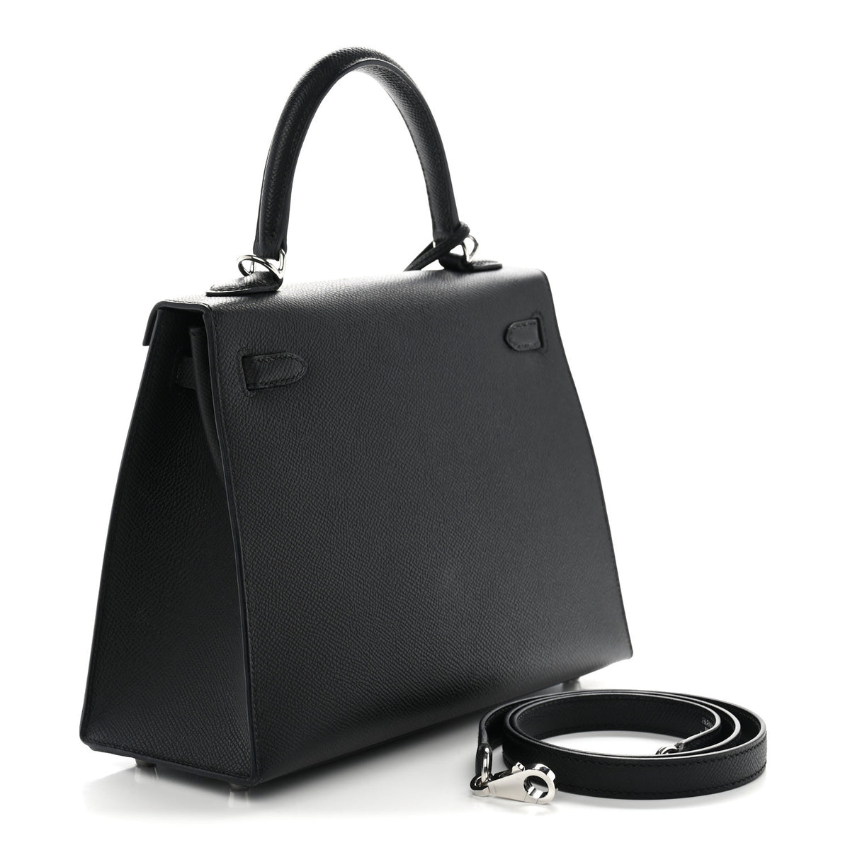Hermes Epsom Kelly Sellier 25 Black 3 of 11