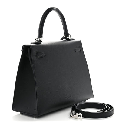 Hermes Epsom Kelly Sellier 25 Black 3 of 11