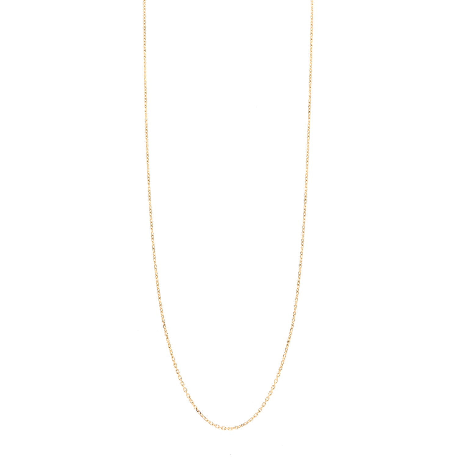 Van Cleef & Arpels 18K Yellow Gold Trace Chain Necklace 70cm 1 of 5