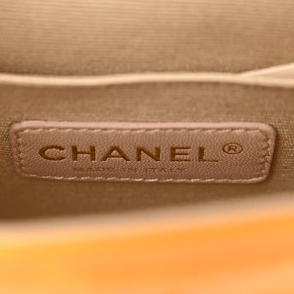Chanel Glazed Calfskin Quilted Small Rita Top Handle Flap Yellow 6 of 11