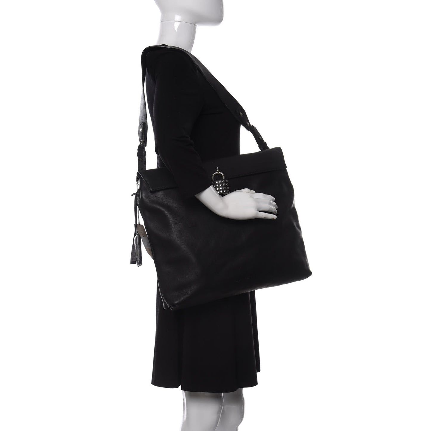Calfskin Rhythm Dalston Hobo Black
