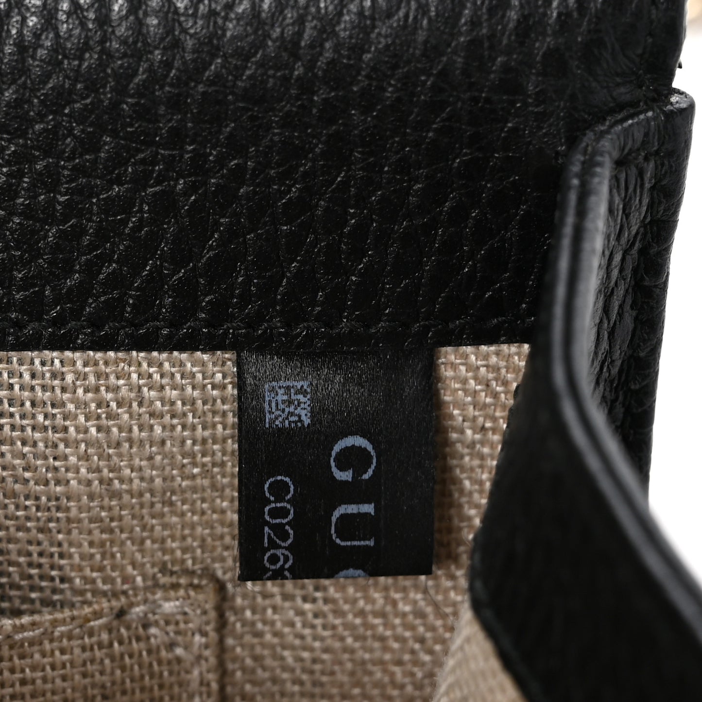 Dollar Calfskin Small Interlocking G Shoulder Bag Black