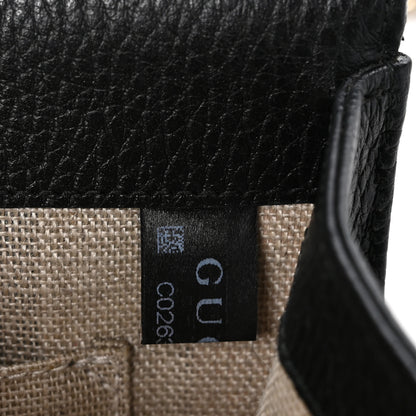 Gucci Dollar Calfskin Small Interlocking G Shoulder Bag Black 7 of 12